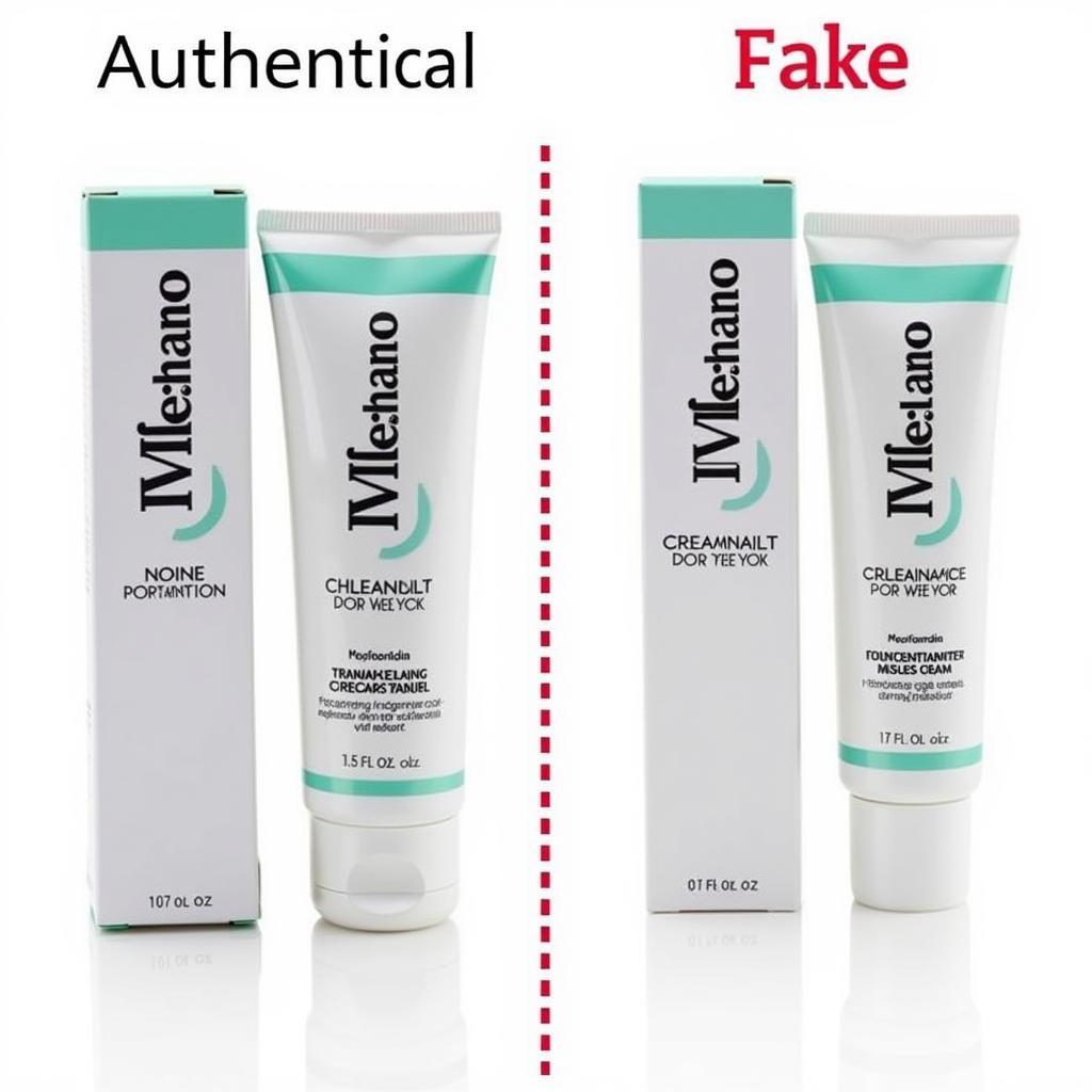 Comparing Authentic and Counterfeit Melano Cream