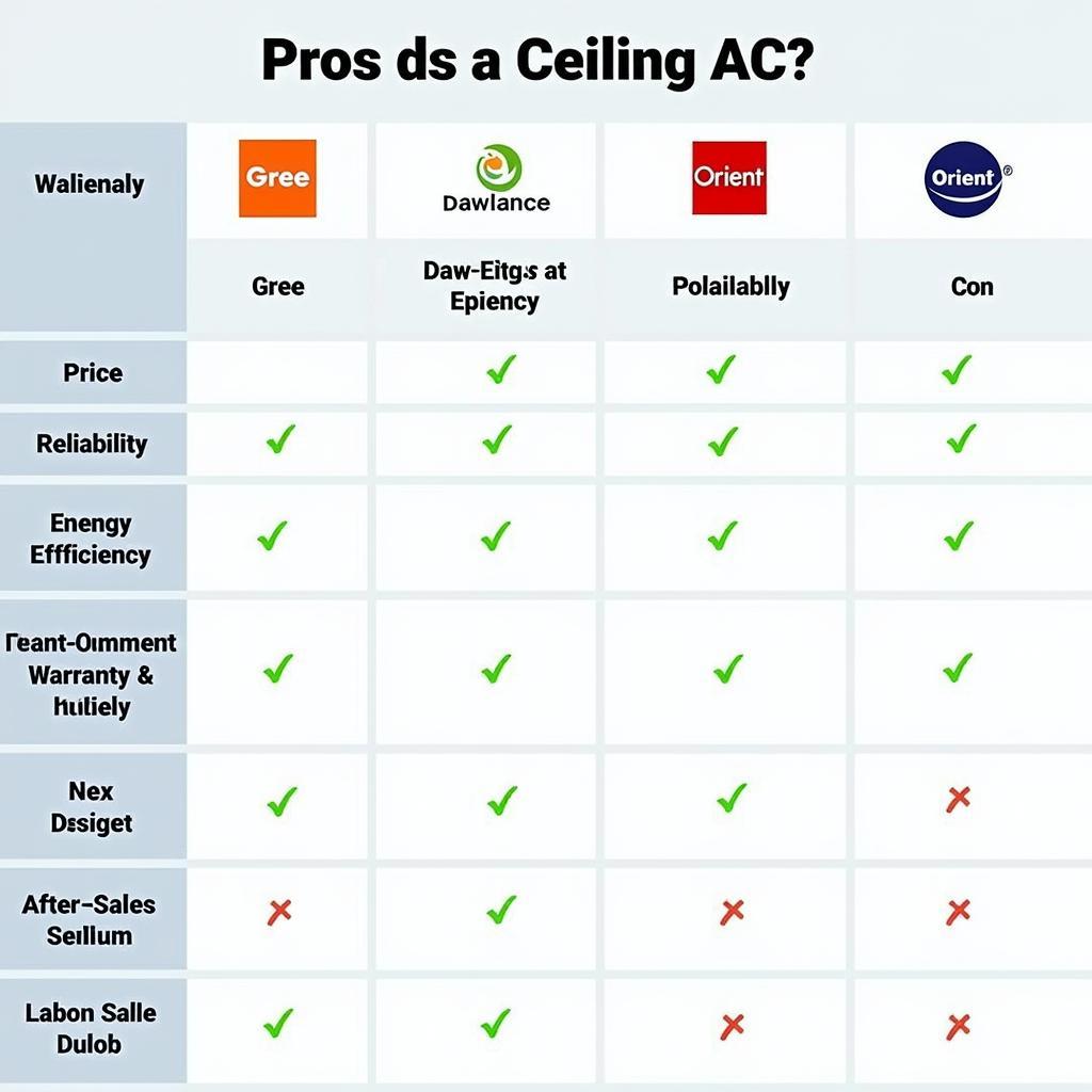 Comparing Ceiling AC Brands in Pakistan