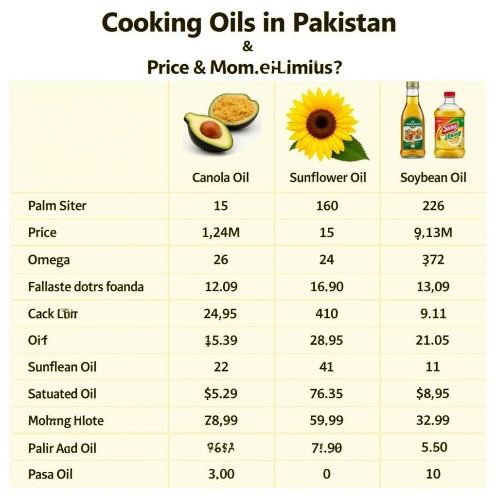 Comparing Cooking Oil Prices in Pakistan