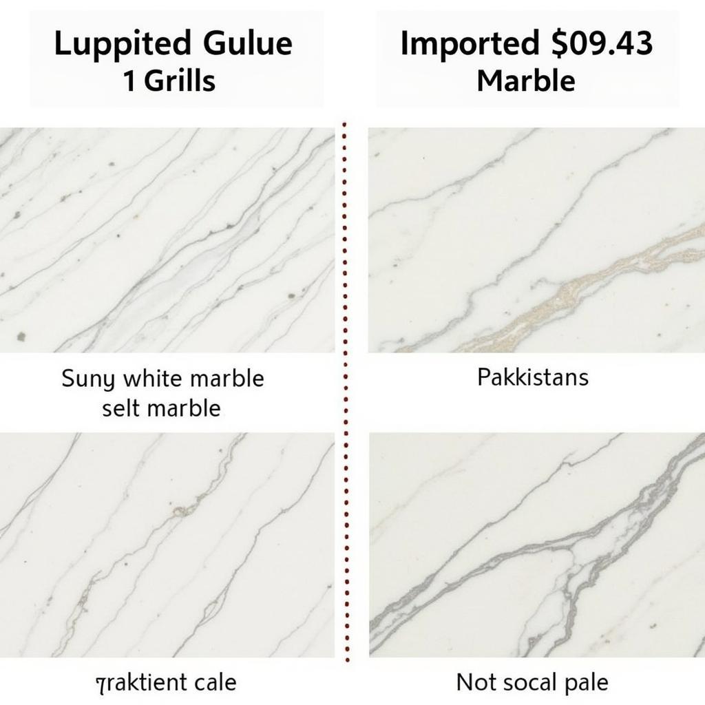 Comparing Local and Imported Sunny White Marble