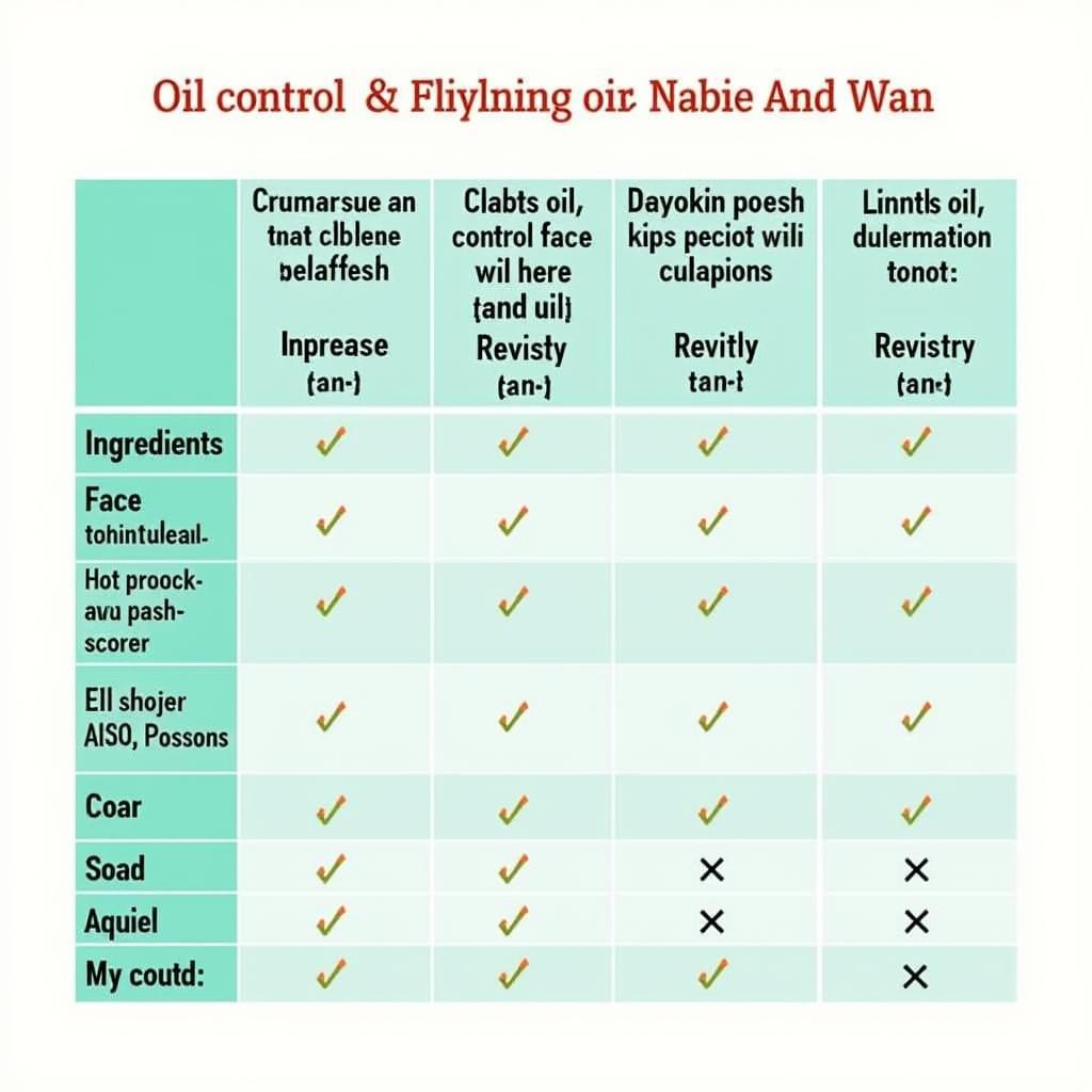 Comparison of Different Oil Control Face Washes