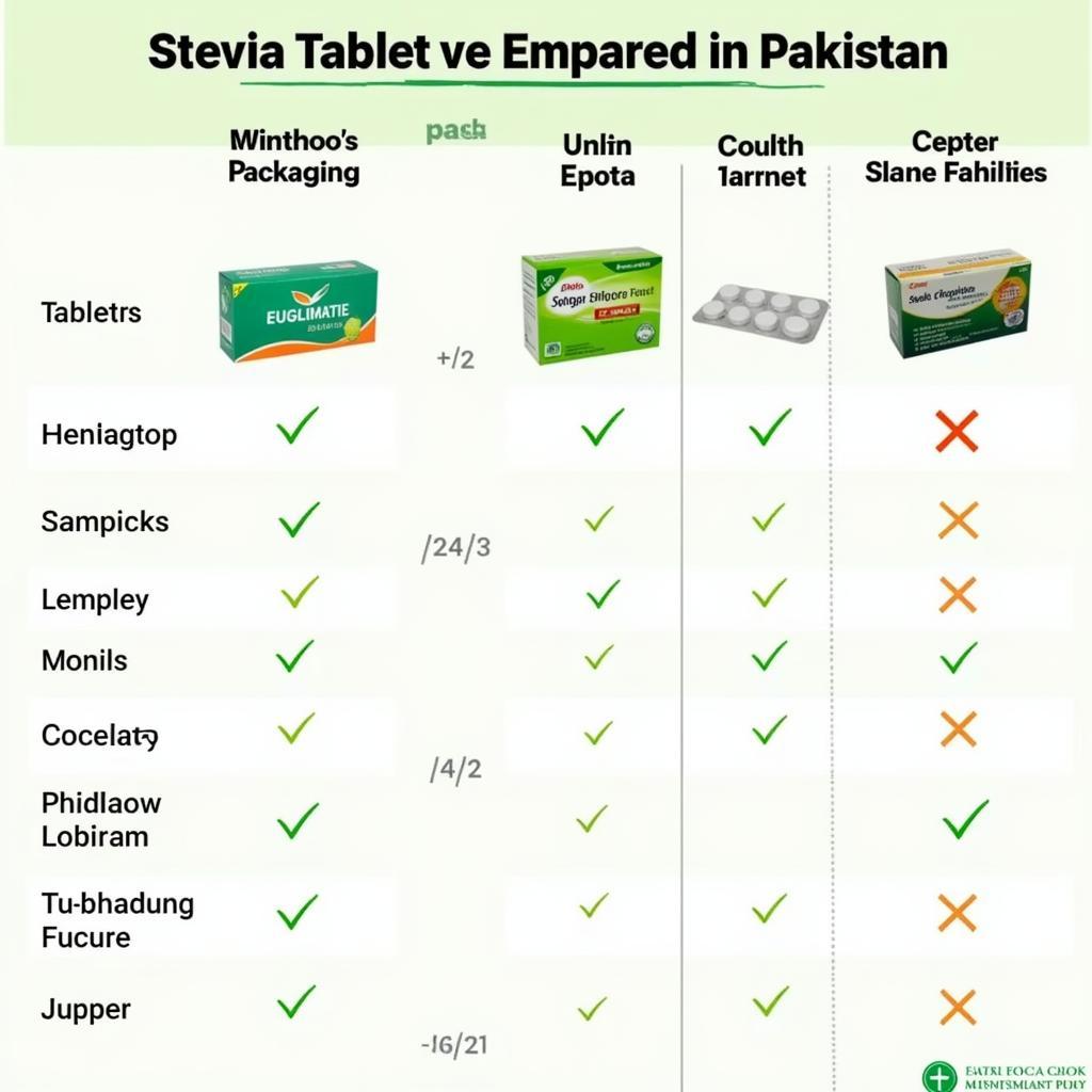 Comparing Stevia Tablet Brands in Pakistan