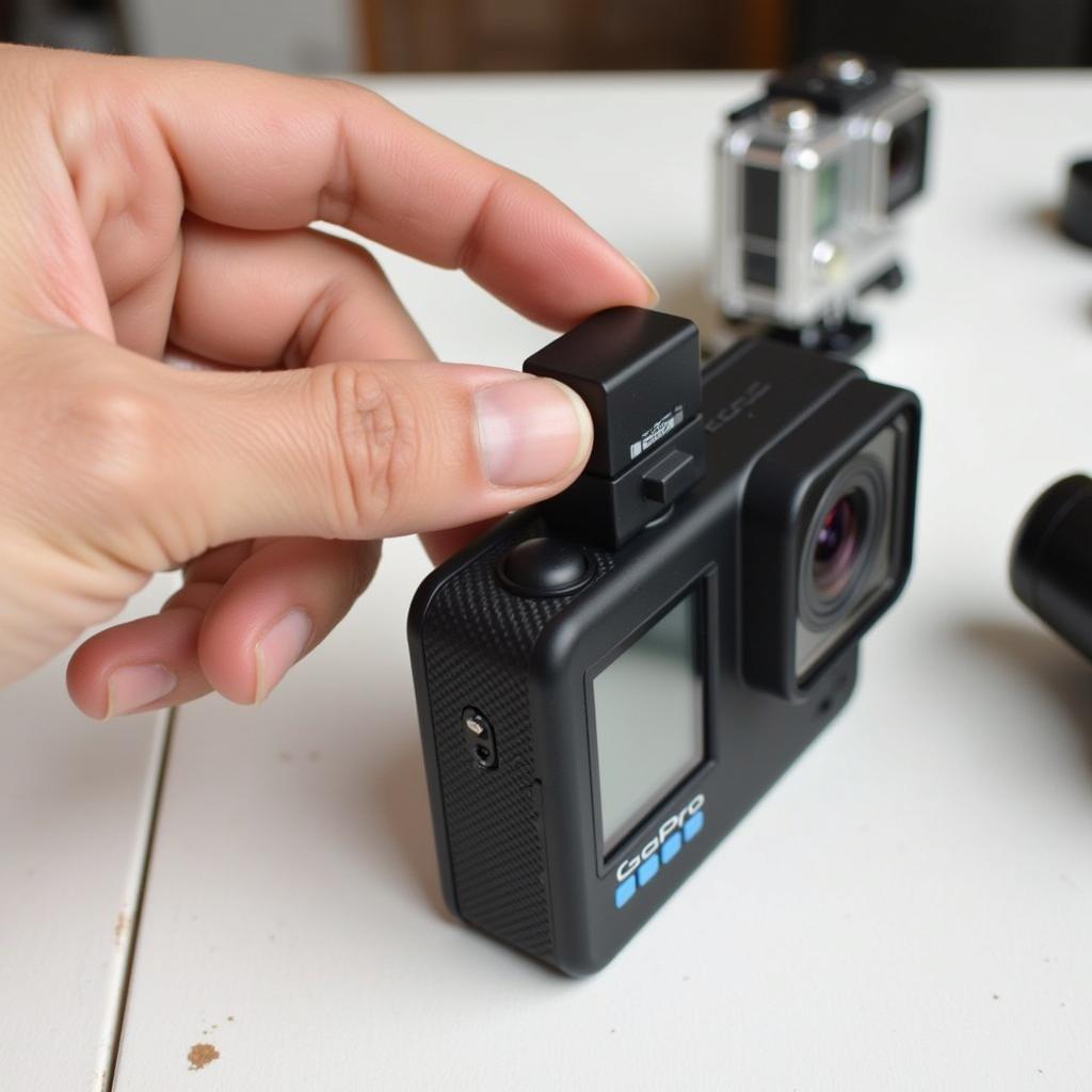 Connecting a GoPro Mic Adapter to a GoPro Camera in Pakistan