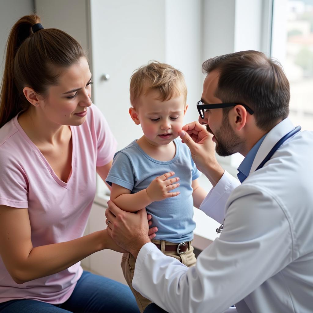 Consulting a Doctor About Child Fever