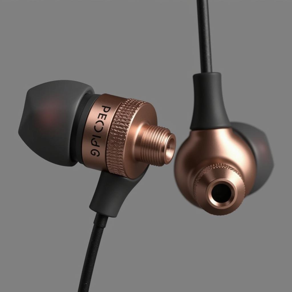 Copper 9 Audionics Earphones Close-Up View