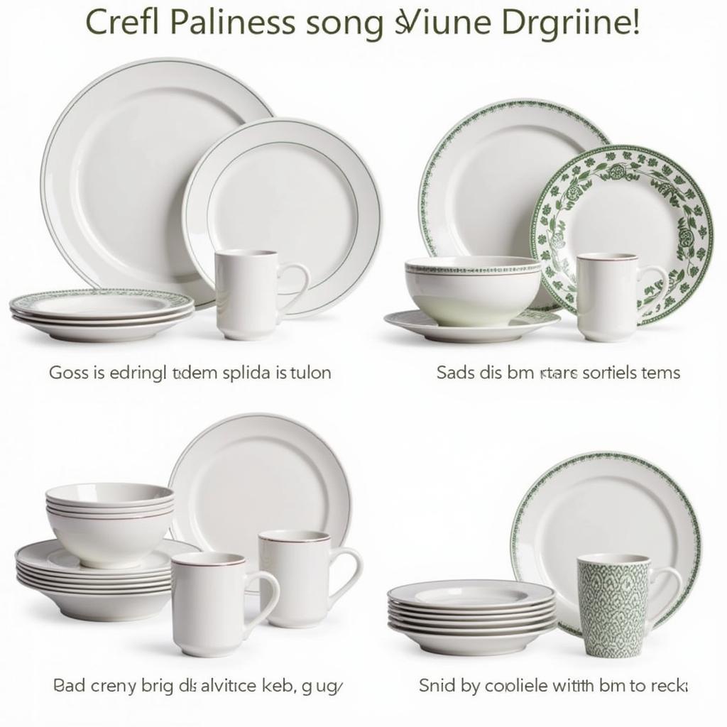 Corelle Dinner Set Variety in Pakistan