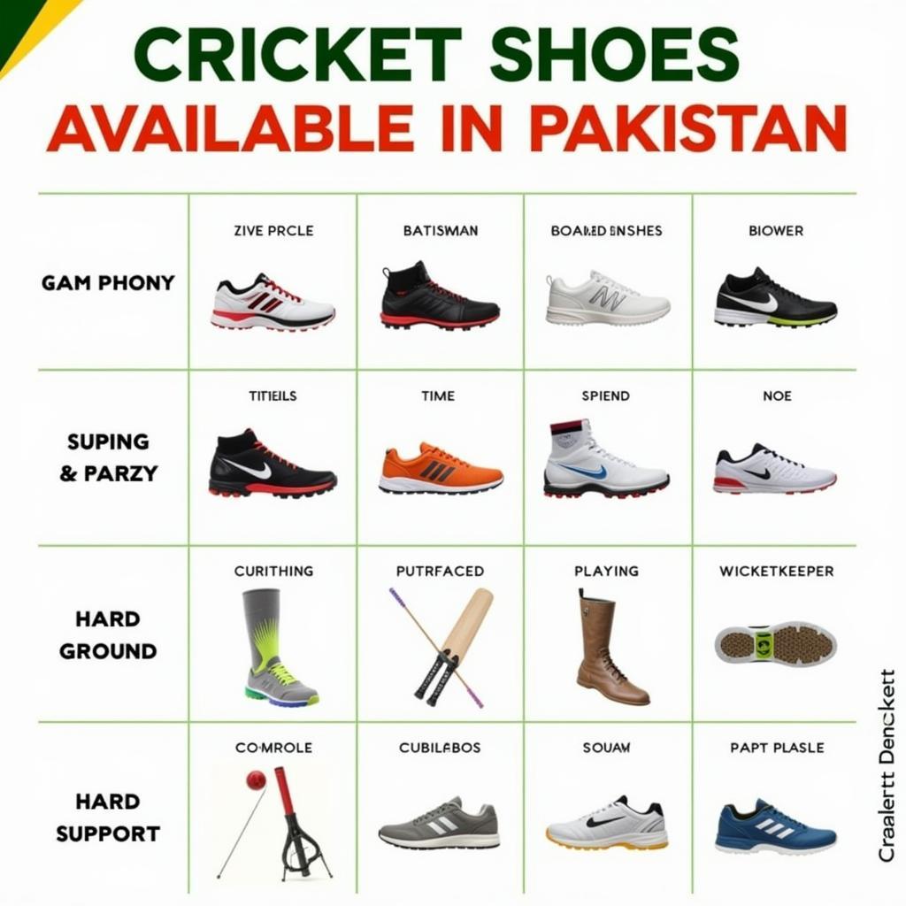 Different Types of Cricket Shoes Available in Pakistan