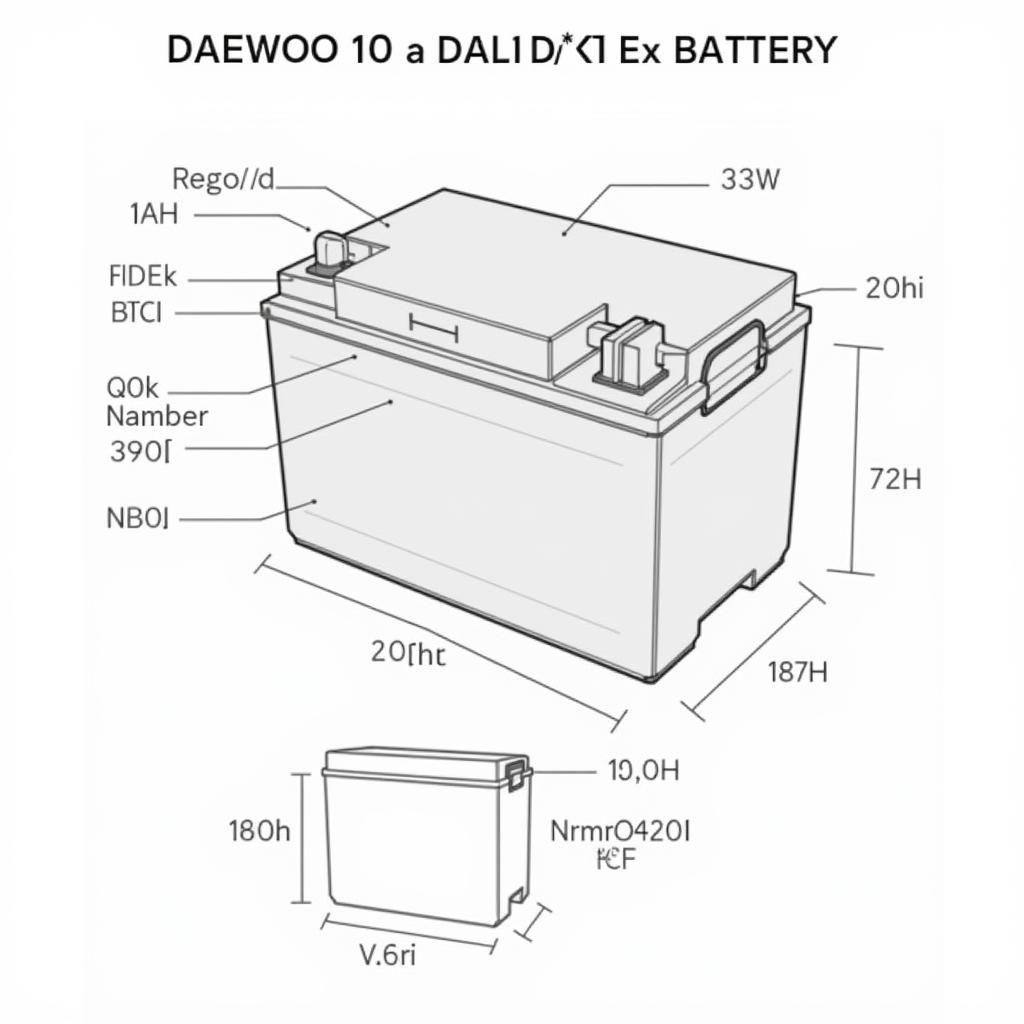 Daewoo Battery 110 Specifications Diagram