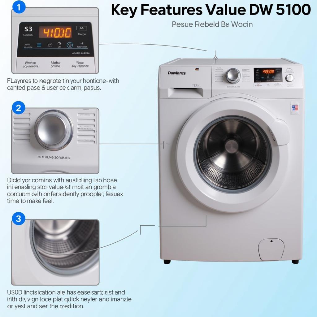 Dawlance DW 5100 Washing Machine Features