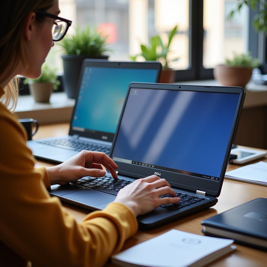 Dell Latitude 5480 Being Used for Work