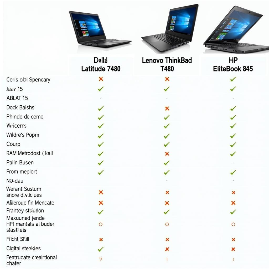 Dell Latitude 7480 vs Competitors