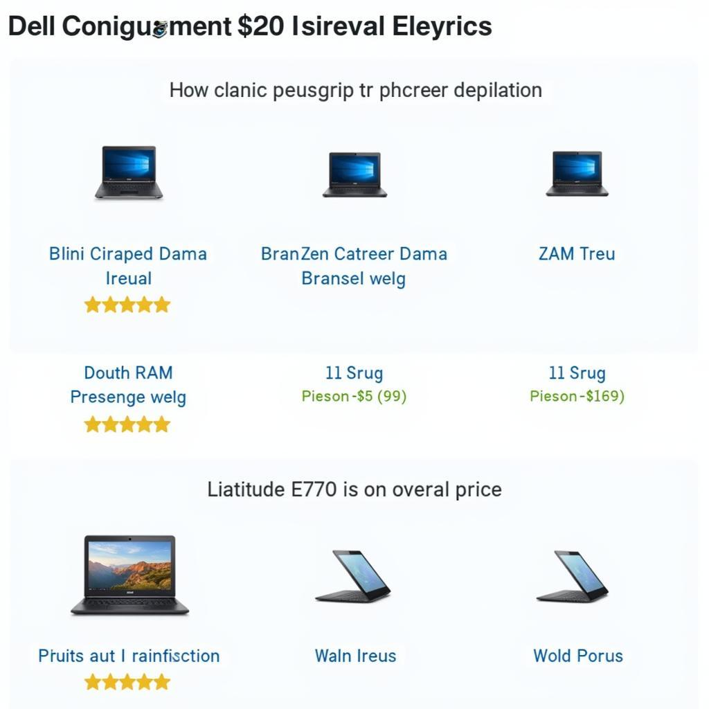 Dell Latitude E7270 Different Configurations