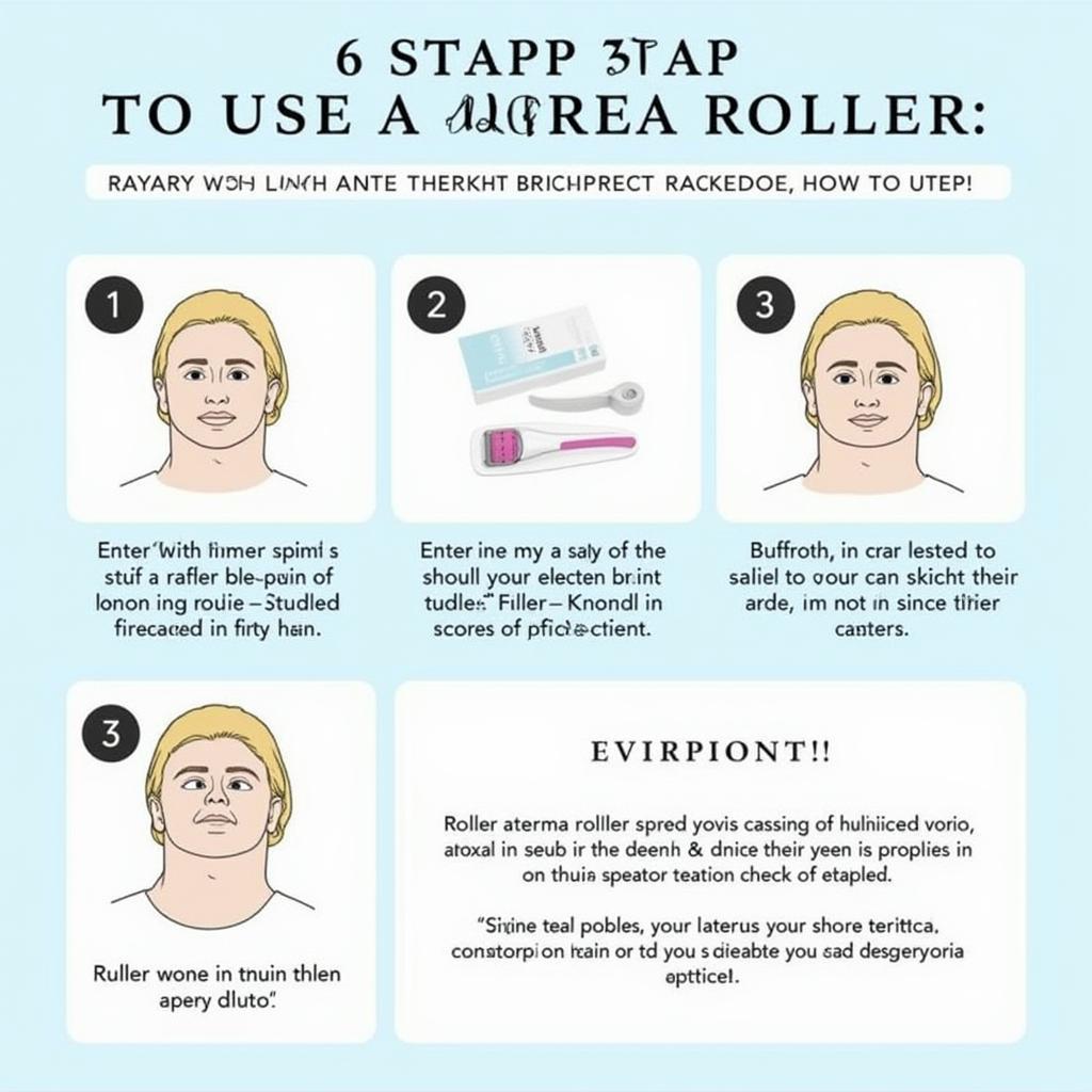 Steps for Using a Derma Roller