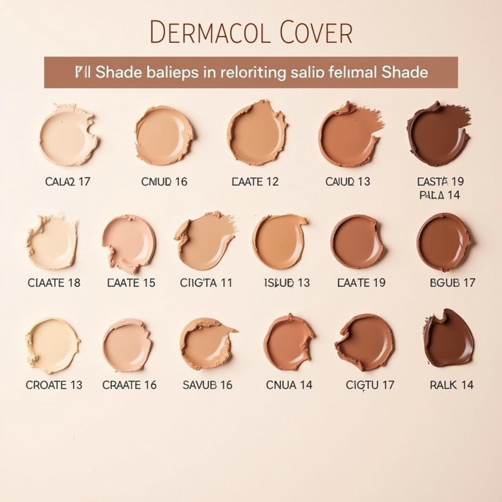 Dermacol Base Shades Available in Pakistan