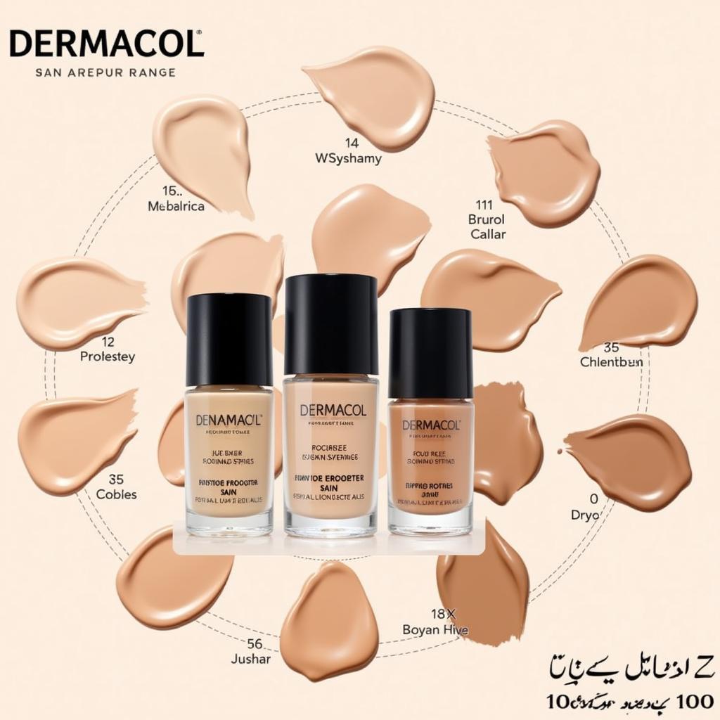 Dermacol Foundation Shades in Pakistan