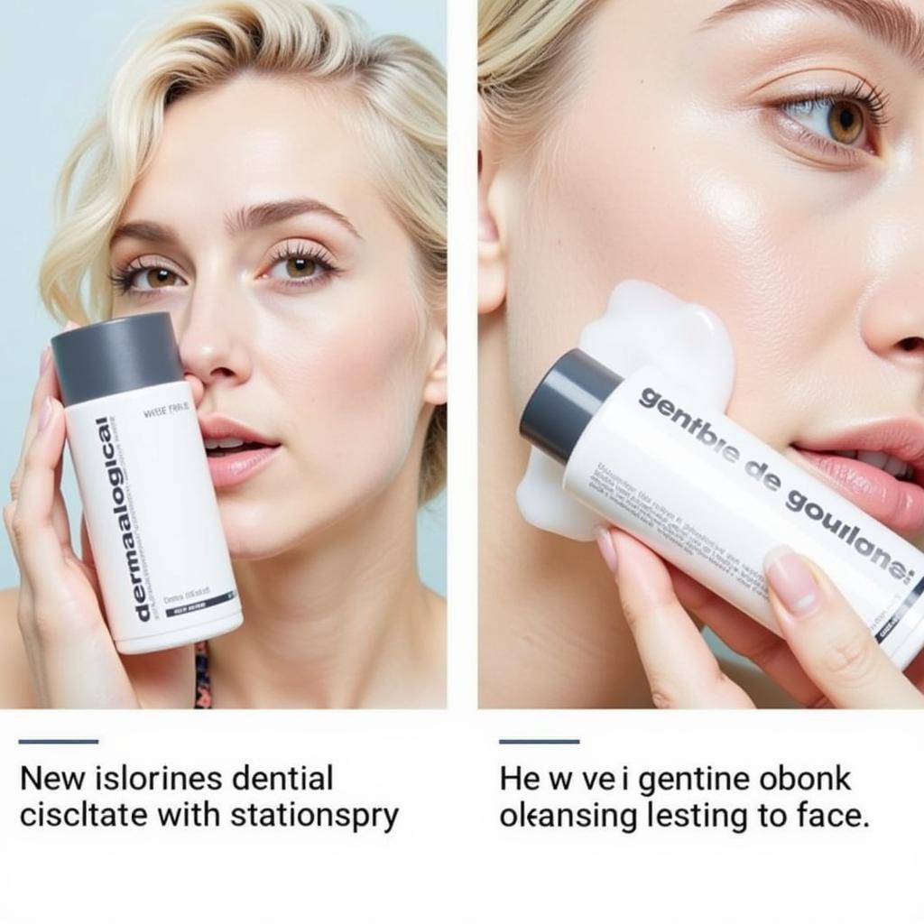 Applying Dermalogica Special Cleansing Gel