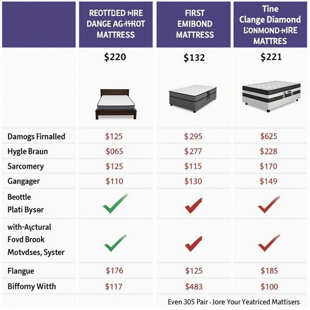 Diamond Mattress Price Comparison in Pakistan