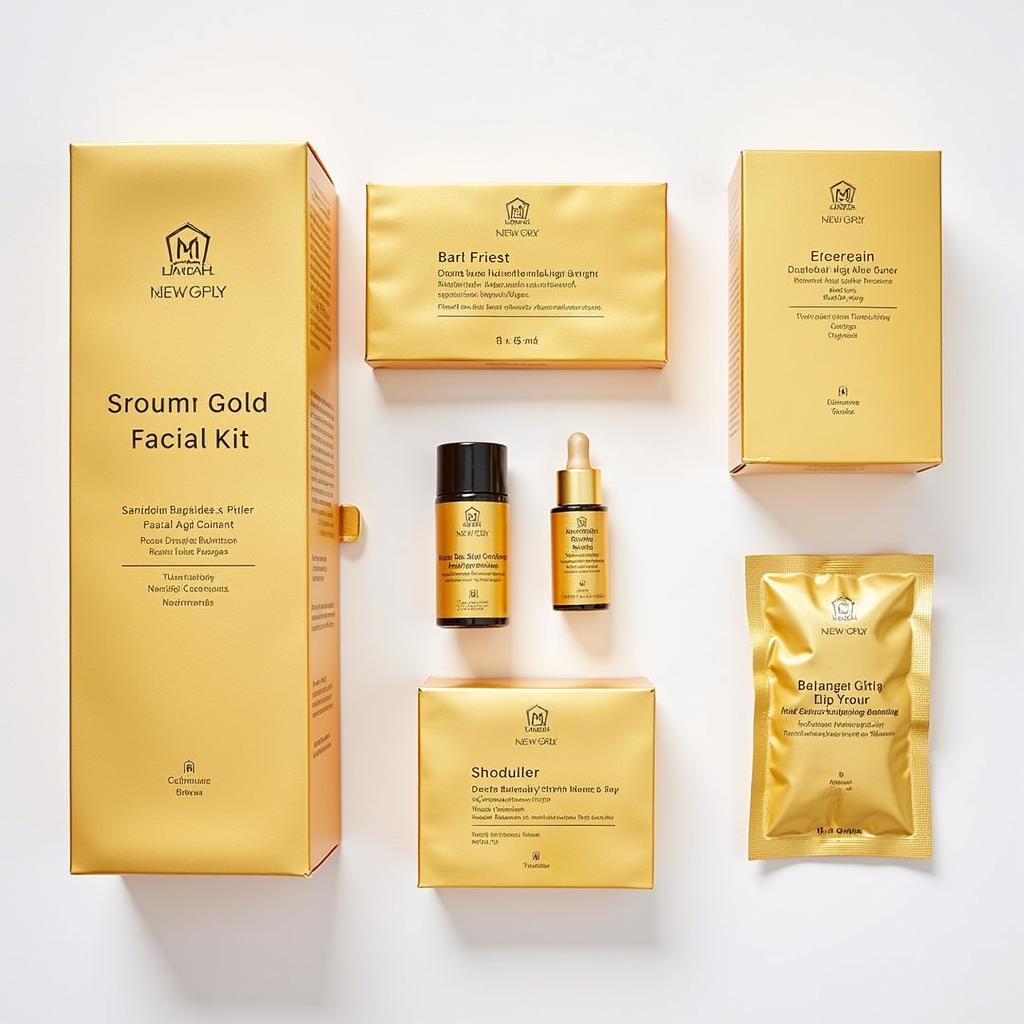 Variety of 24k Gold Facial Kits