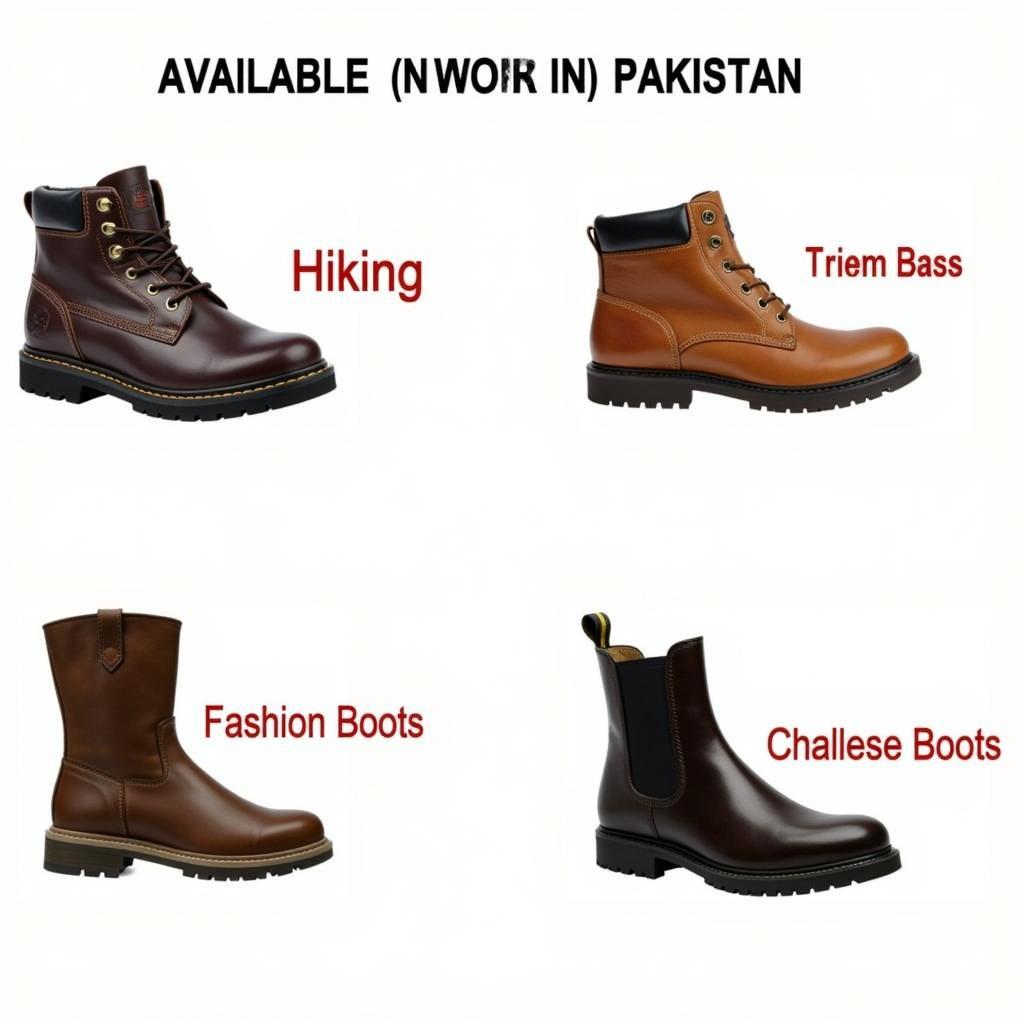 Various Boot Styles Available in Pakistan