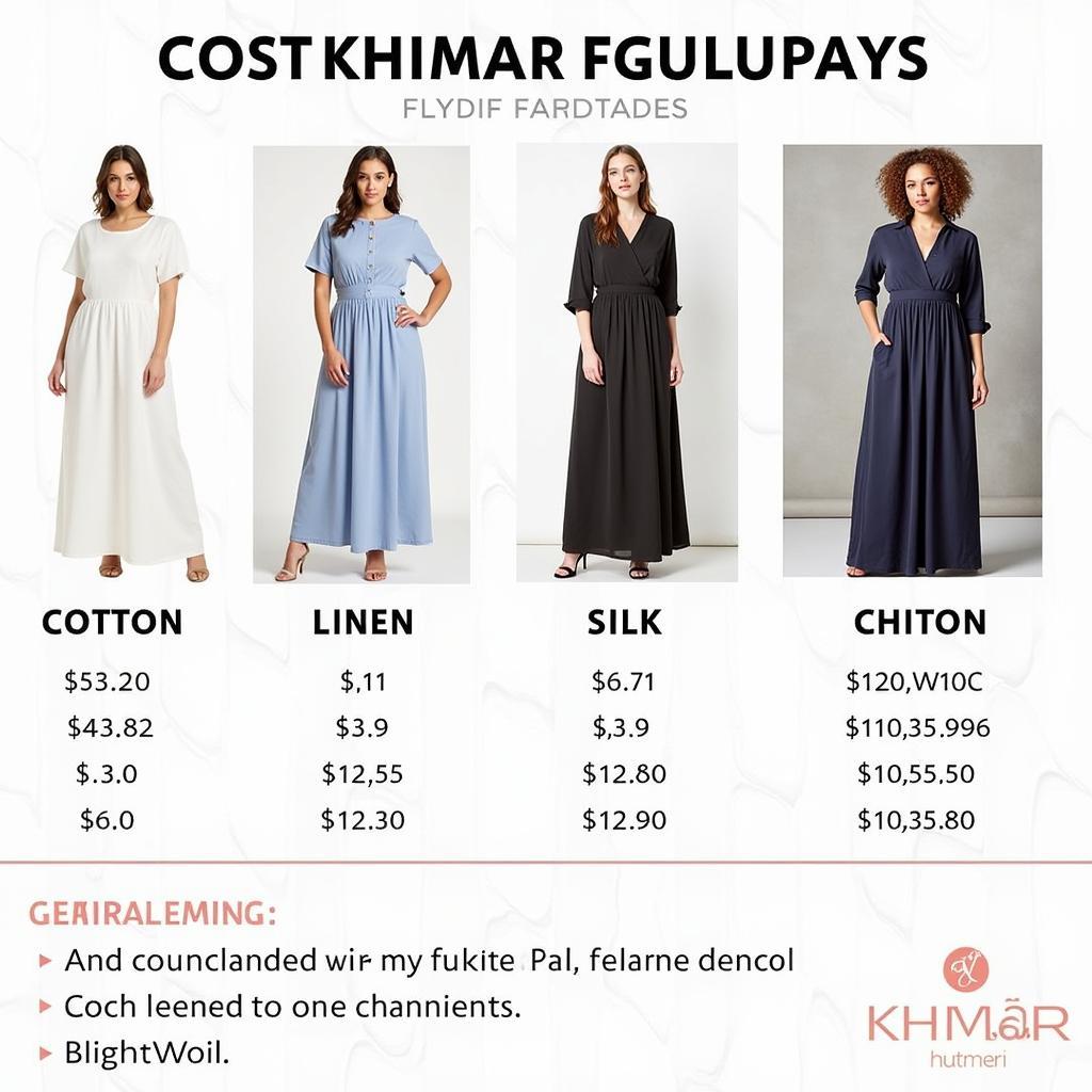 Different Khimar Fabrics and Their Price Range in Pakistan