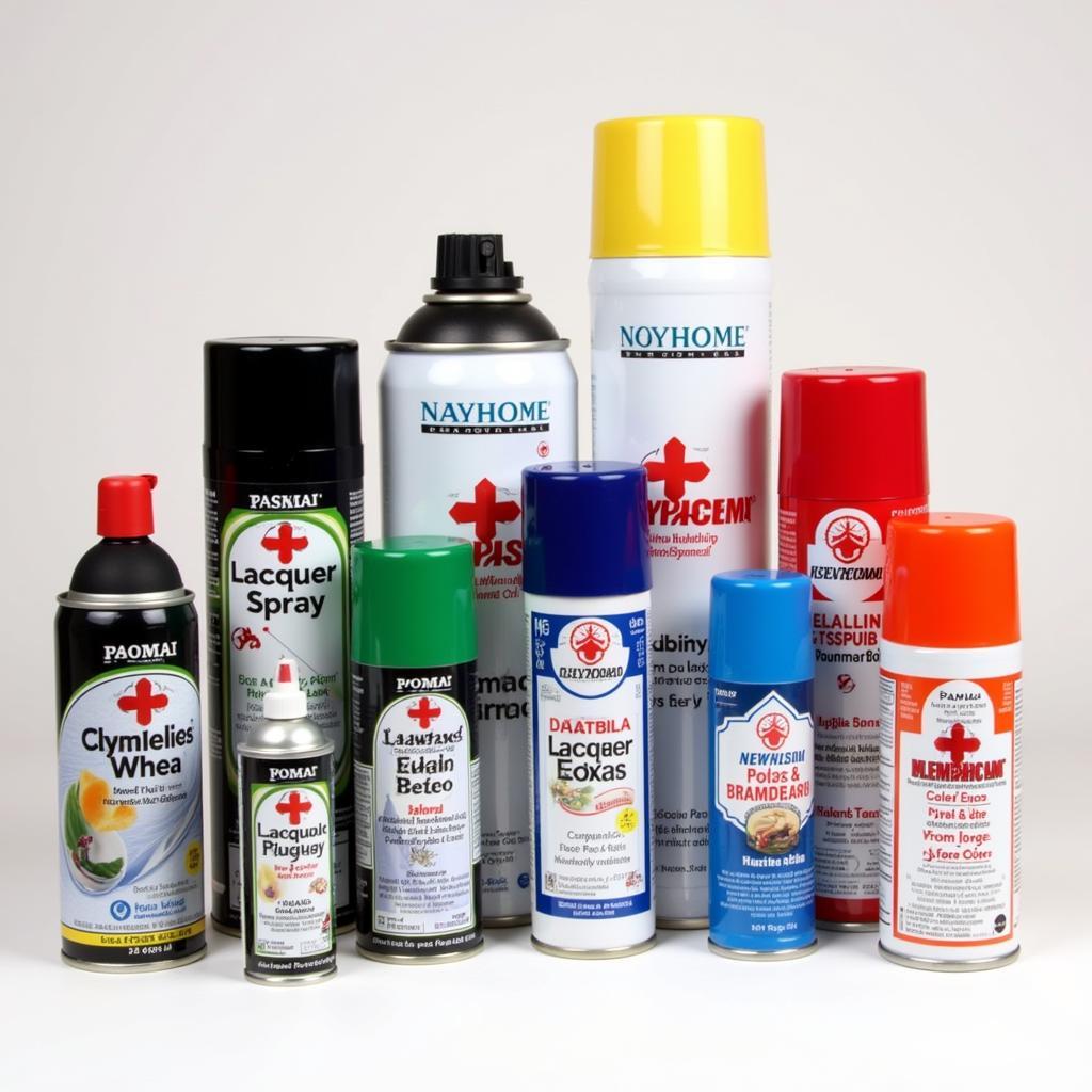 Different Lacquer Spray Cans and Colors in Pakistan