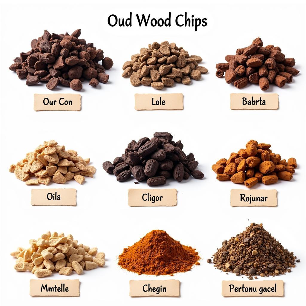 Different Types of Oud Wood Chips and Oils