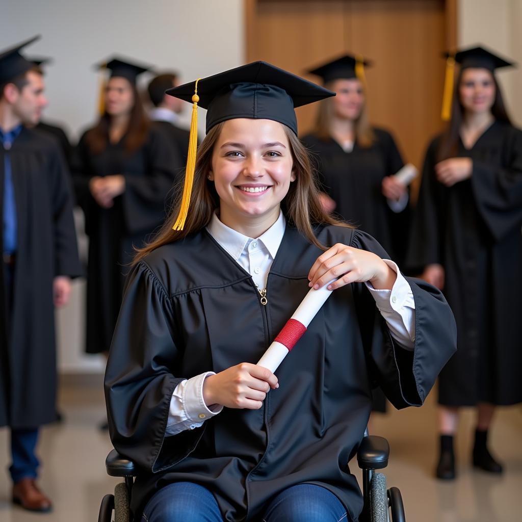 Disabled Student Graduates with Honors in Pakistan