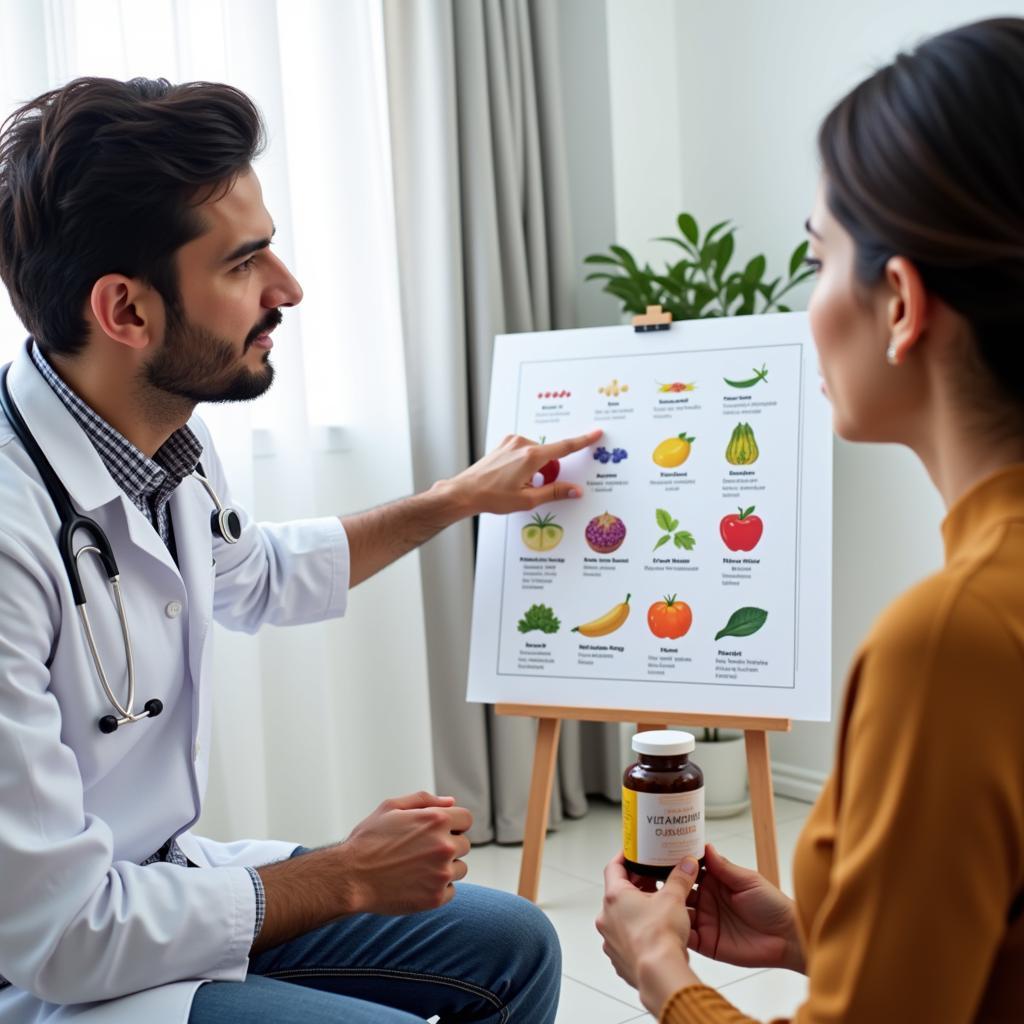 Doctor Consulting Patient about Supplements in Pakistan