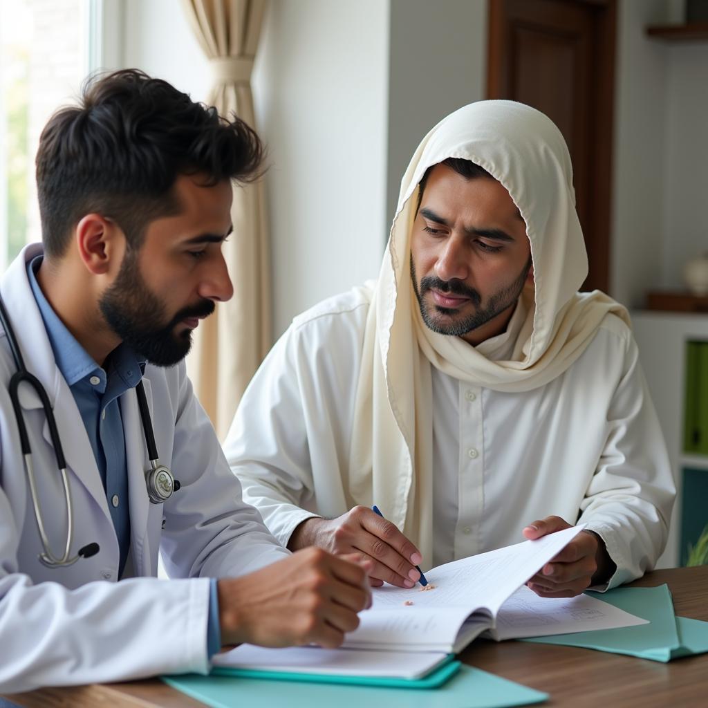 Doctor Prescribing Folic Acid in Pakistan