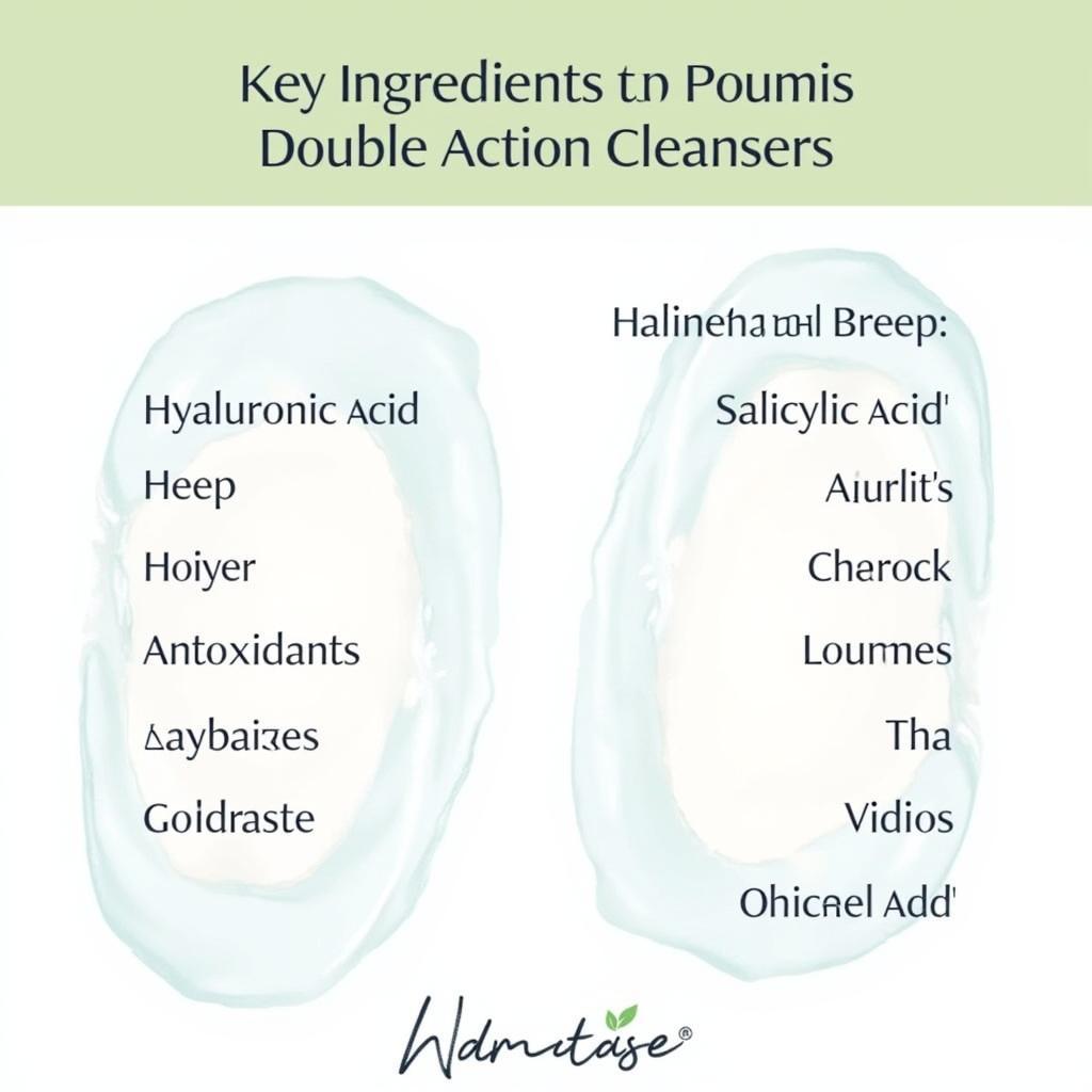 Key Ingredients in Double Action Cleansers