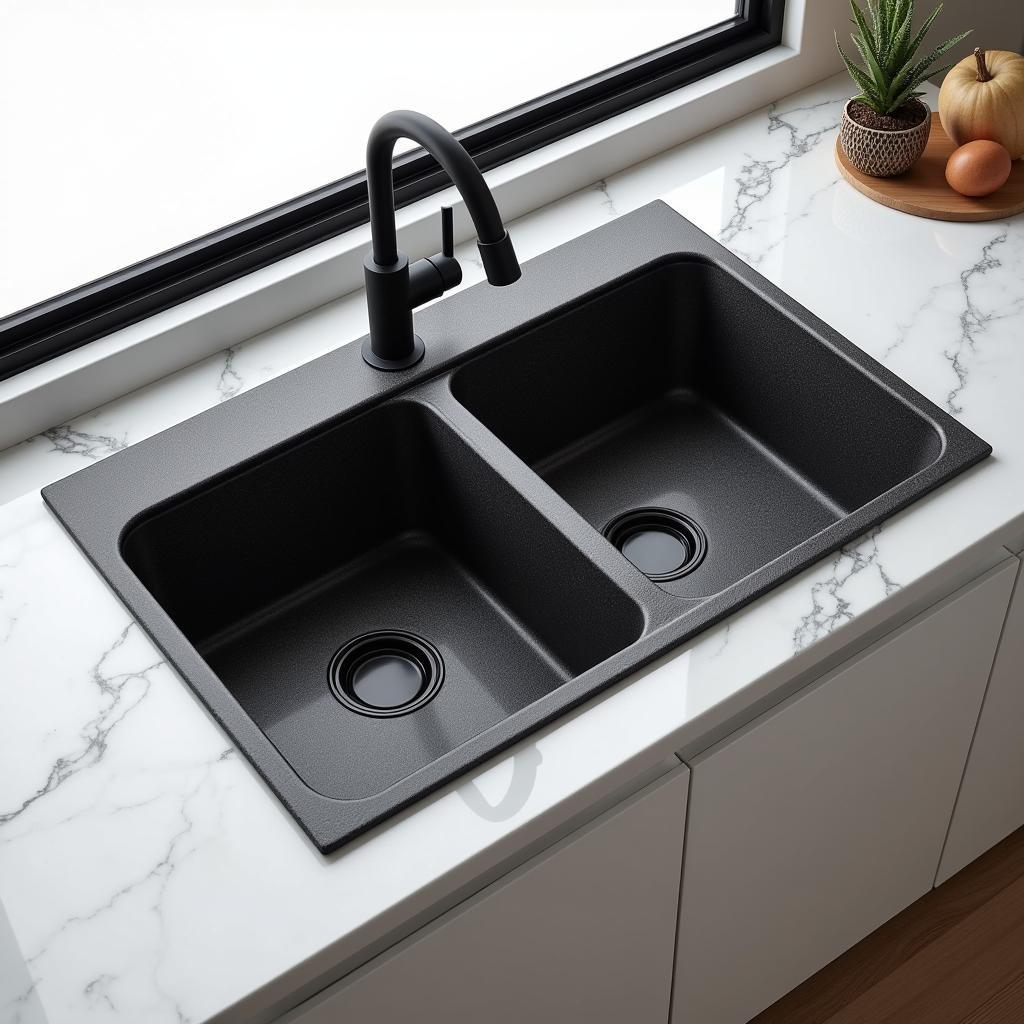 Double Basin Granite Composite Kitchen Sink in Pakistan