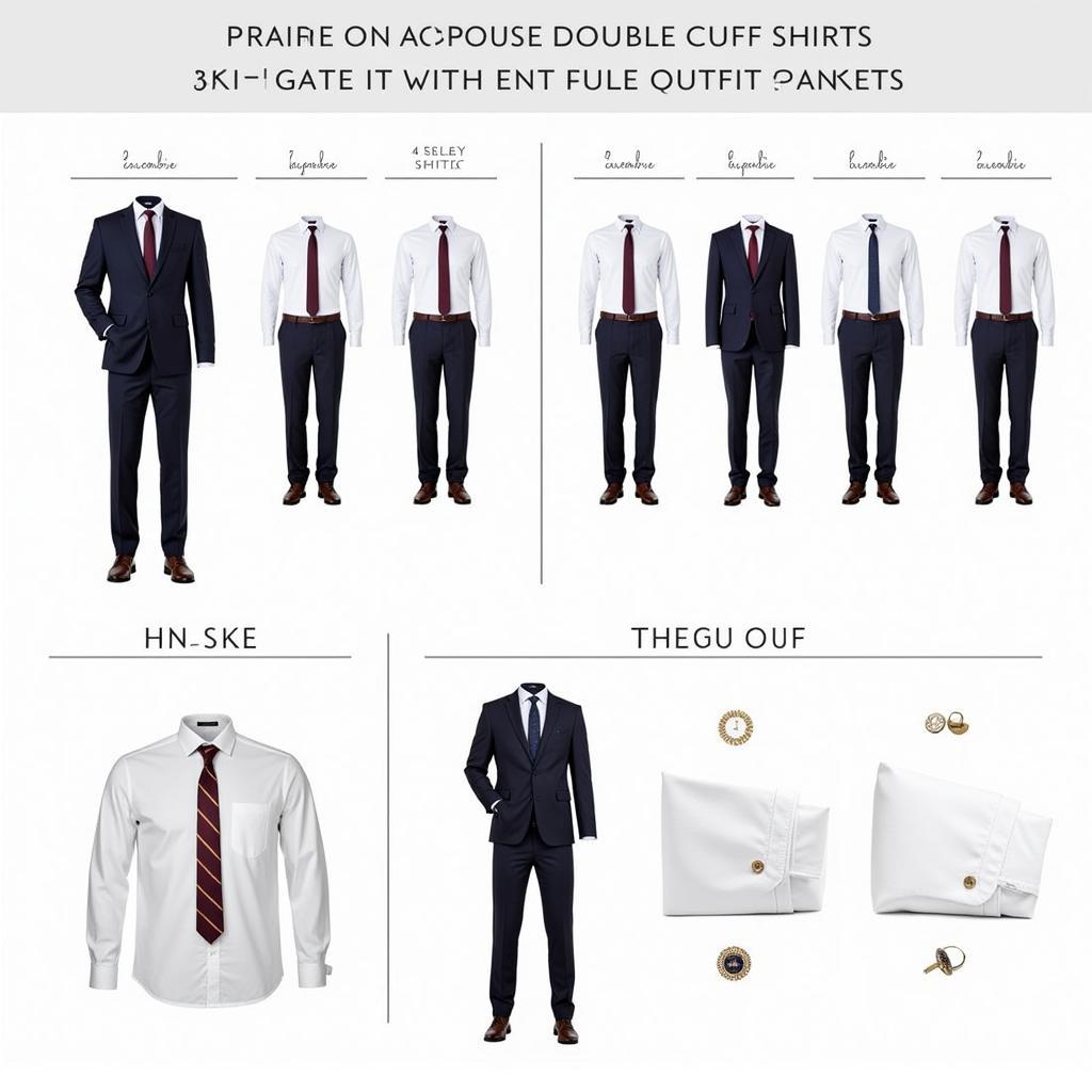 Double Cuff Shirt Outfit Ideas