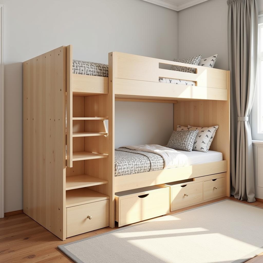 Double Story Bed with Storage in Pakistan