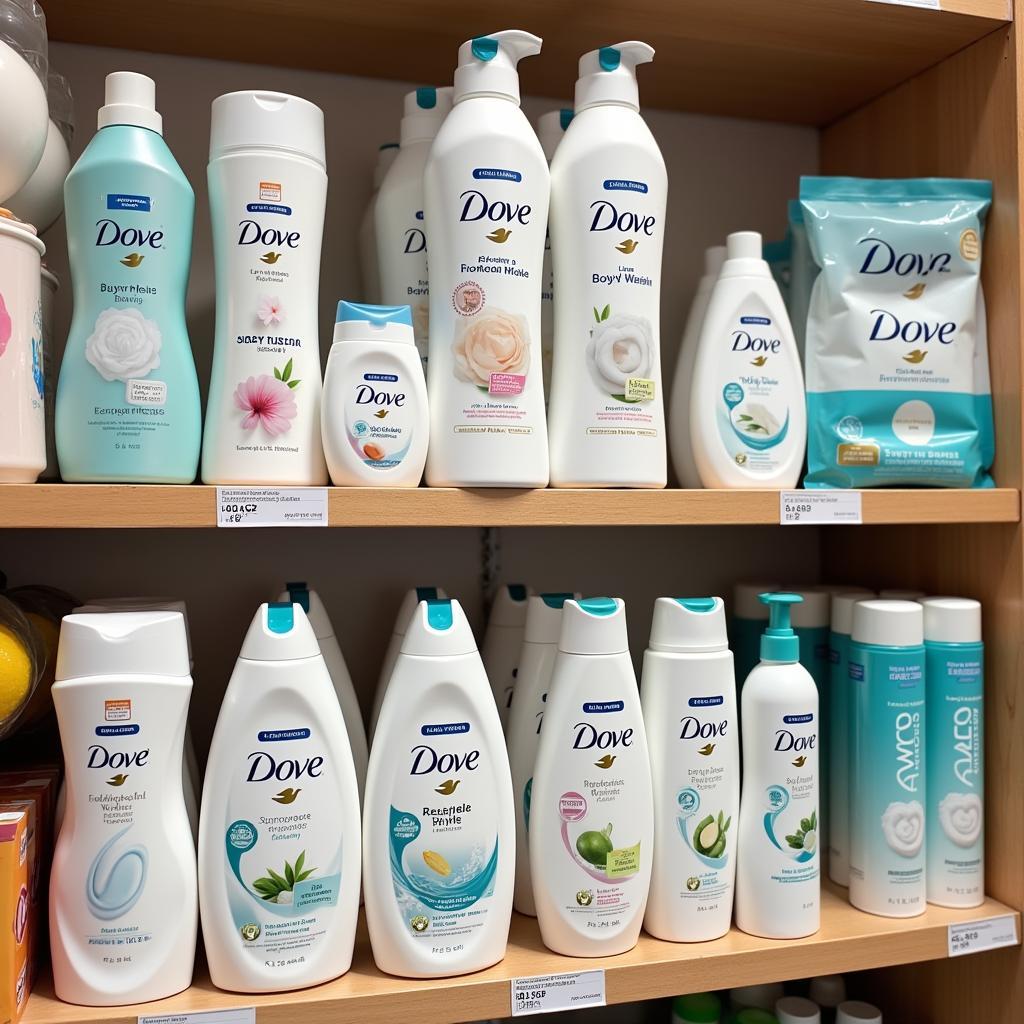 Dove Products in a Pakistani Supermarket