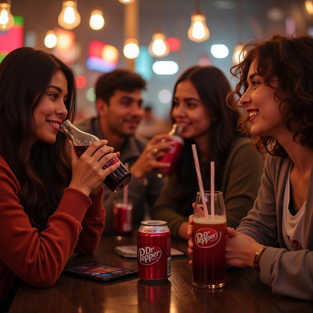 Dr Pepper Consumers Enjoying the Drink in Pakistan