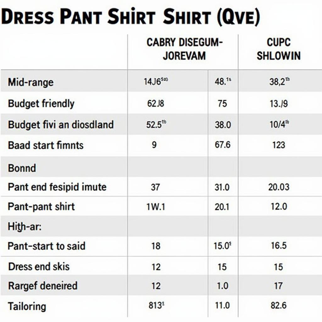 Dress Pant Shirt Price Range in Pakistan