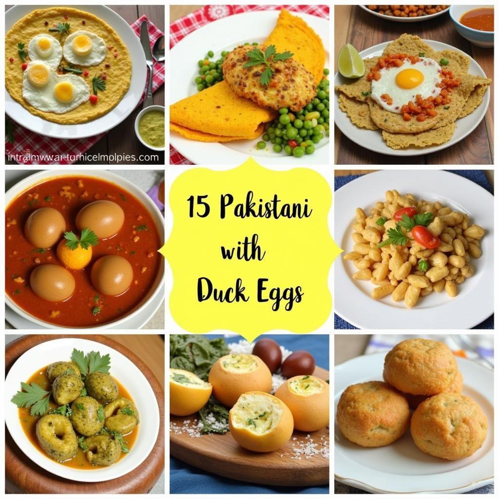 Various Duck Egg Dishes in Pakistan