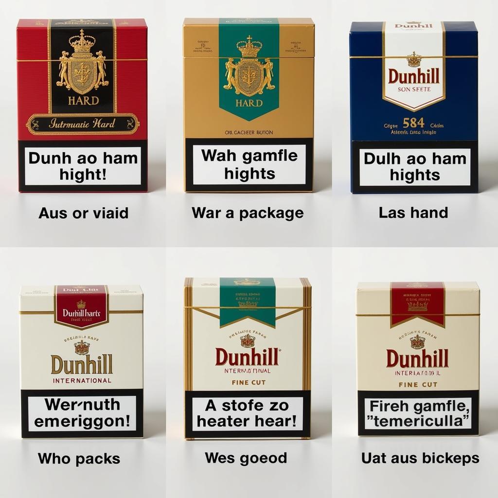 Dunhill Hard Cigarette Variants Available in Pakistan