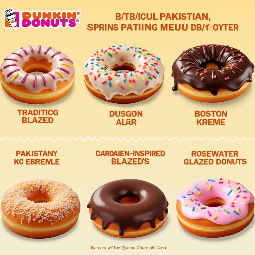 Dunkin' Donuts Pakistan Menu - Assorted Donuts