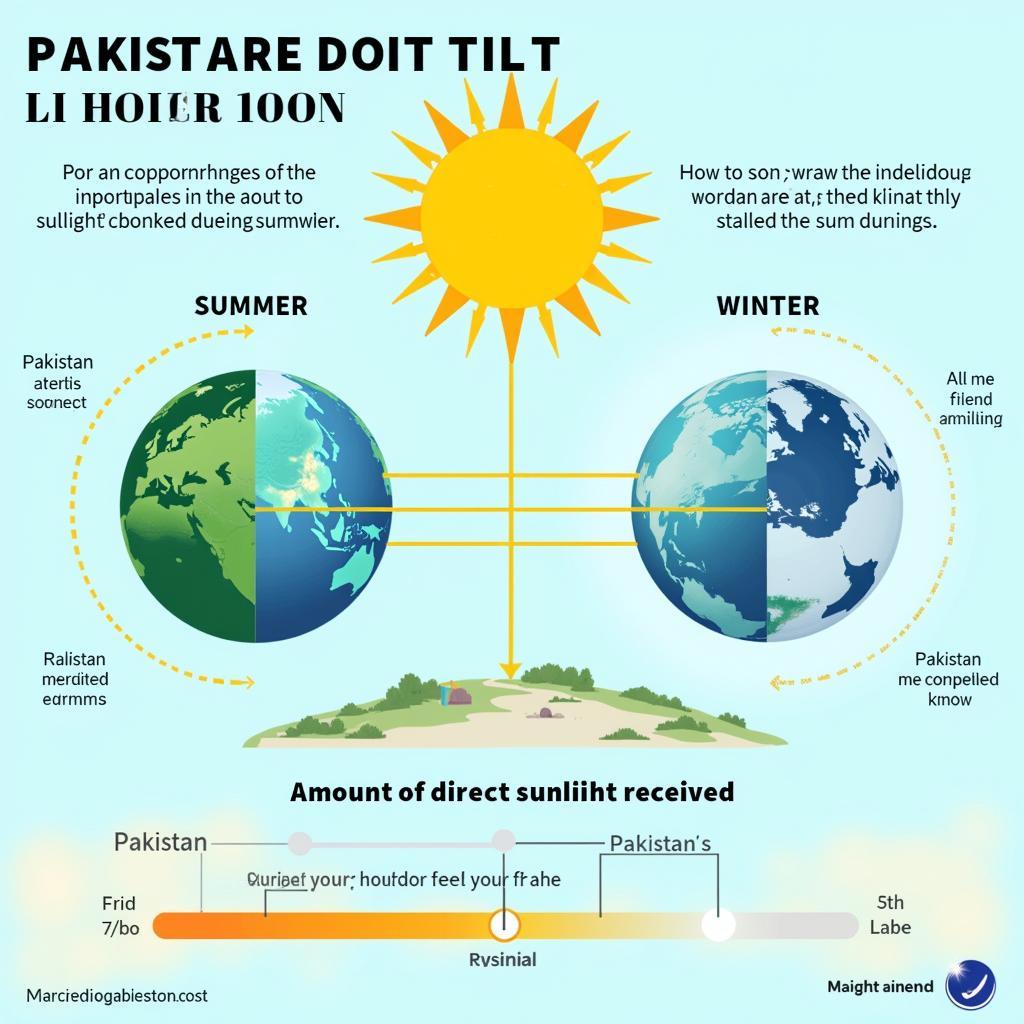 Earth's Axial Tilt and Seasonal Changes in Pakistan