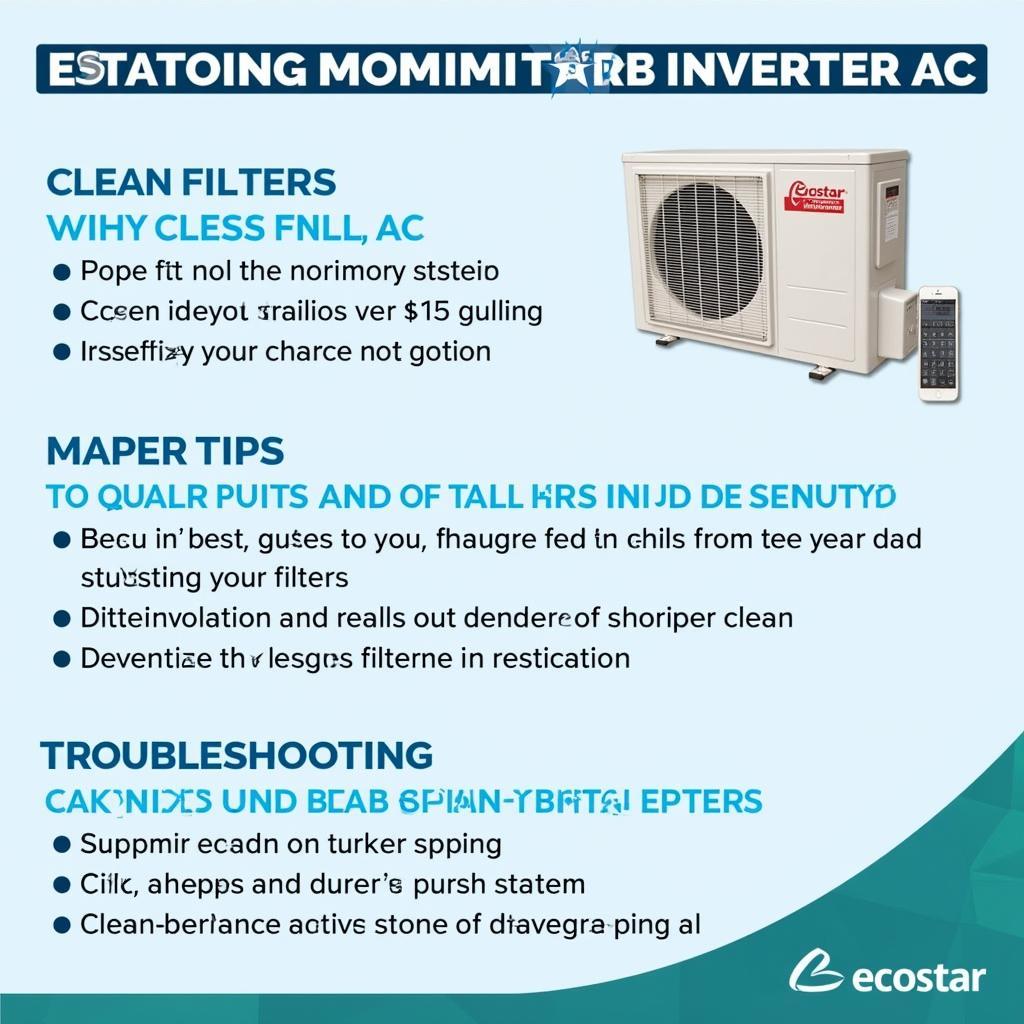 Ecostar Inverter AC Installation and Maintenance Tips