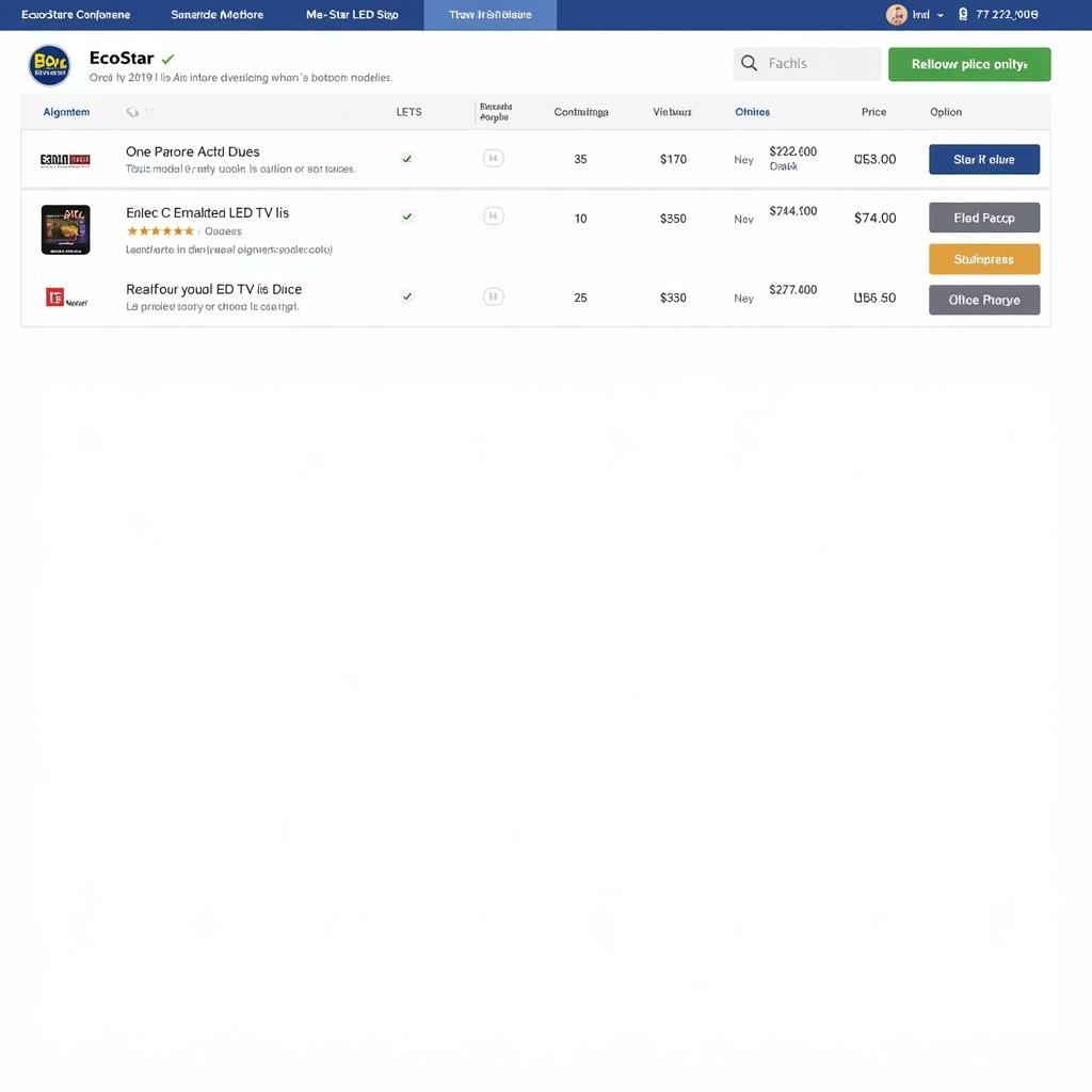 EcoStar LED TV Price Comparison Websites