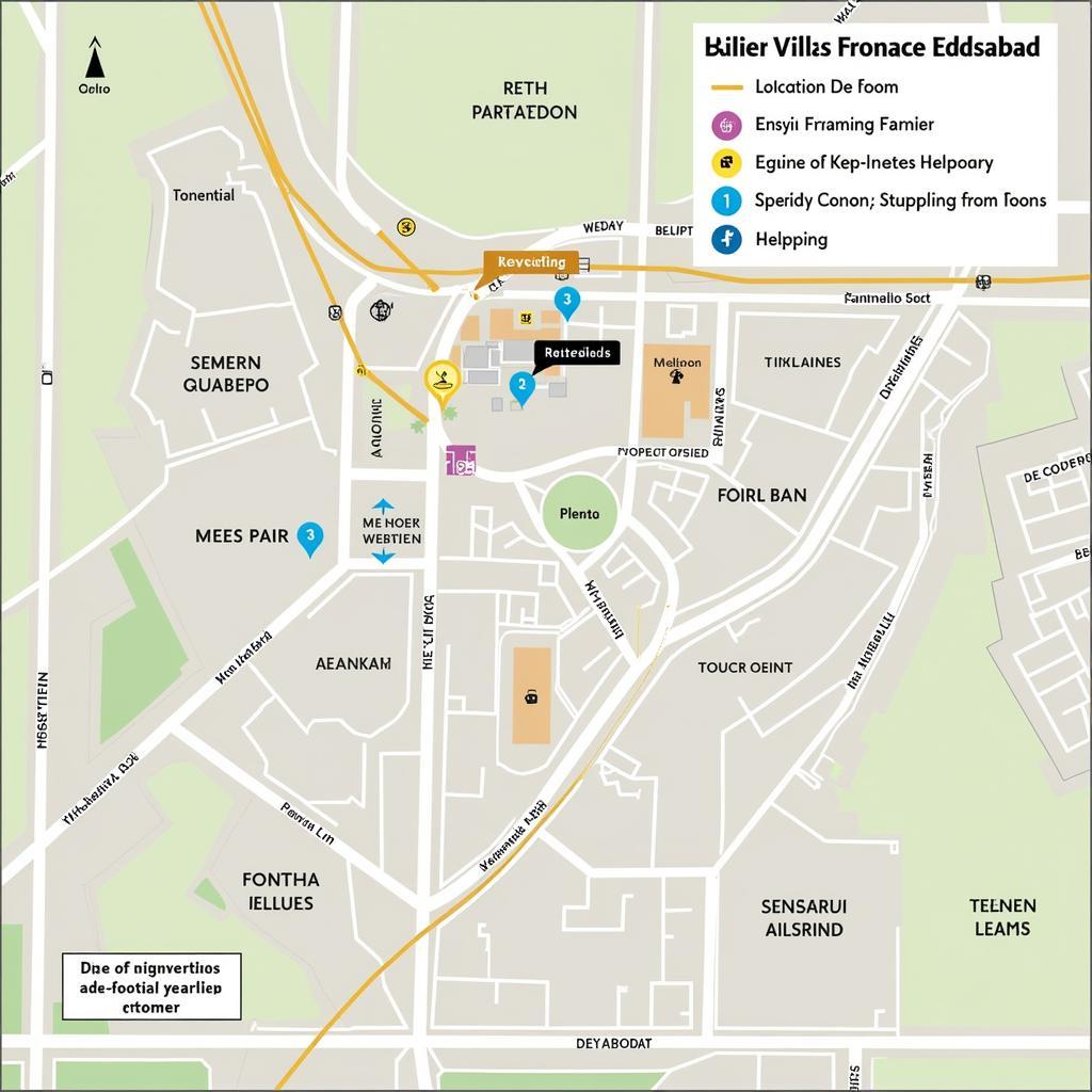 Location Map of Eden Villas in Faisalabad Pakistan