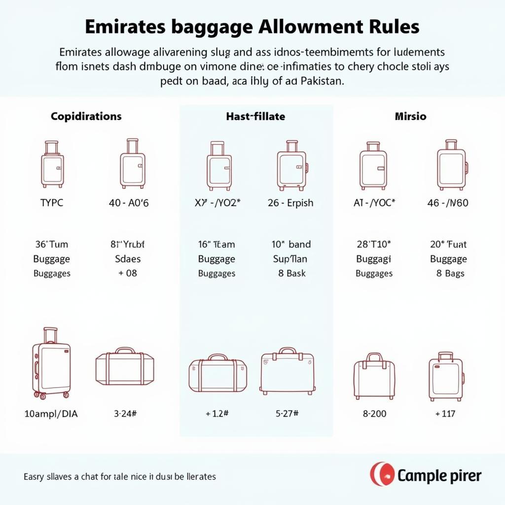 Emirates Baggage Allowance Information for Travelers from Pakistan