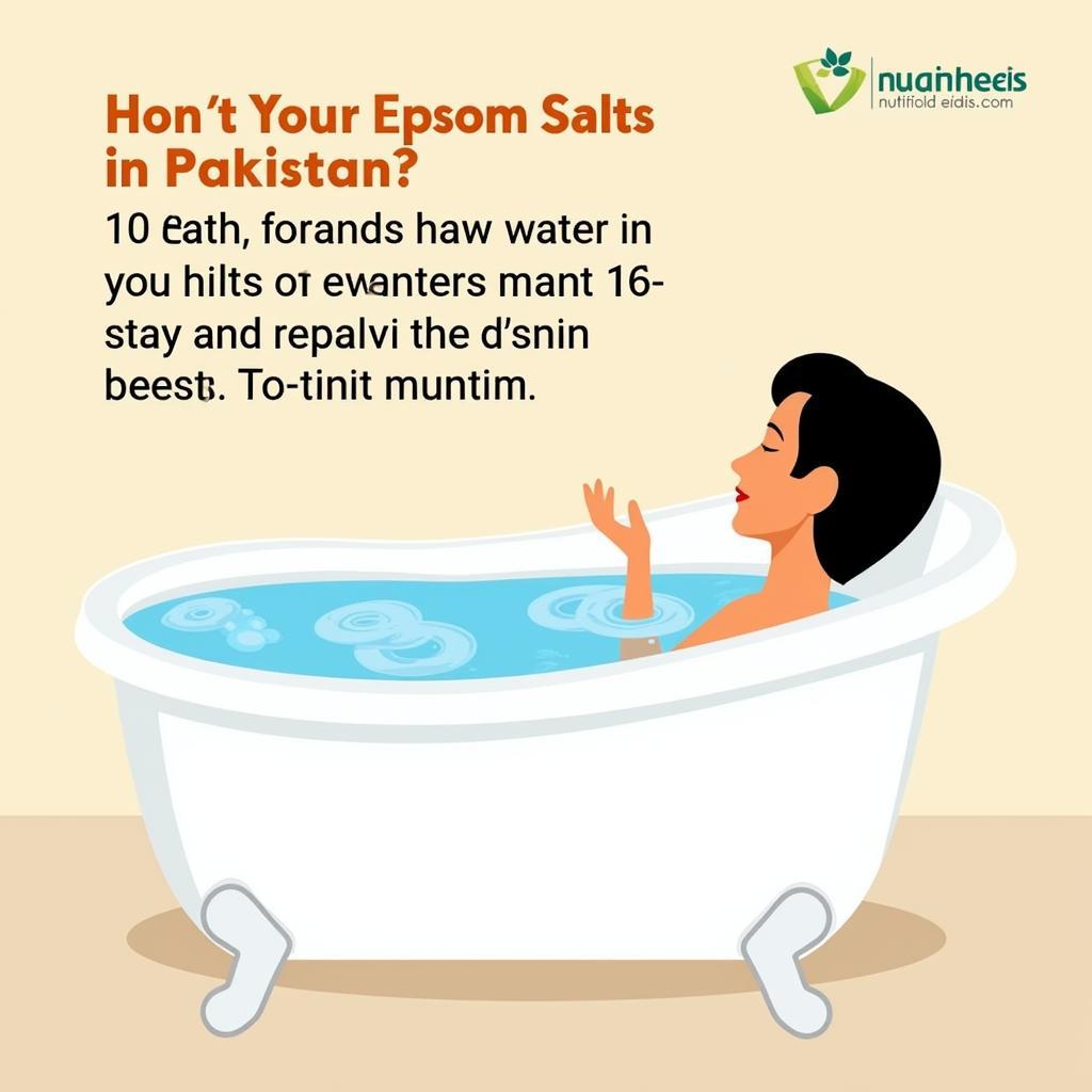 Taking an Epsom salt bath in Pakistan