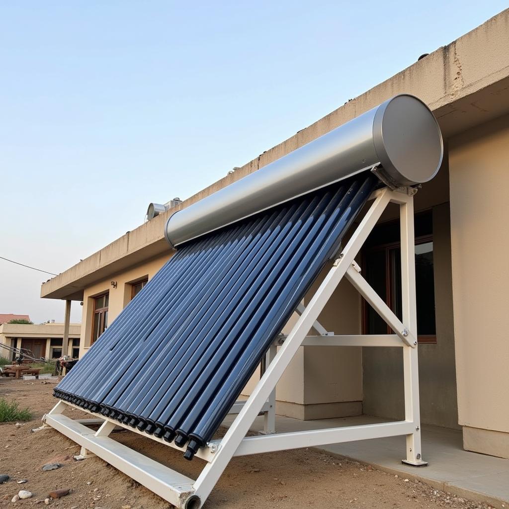 Evacuated Tube Solar Water Heater Installation