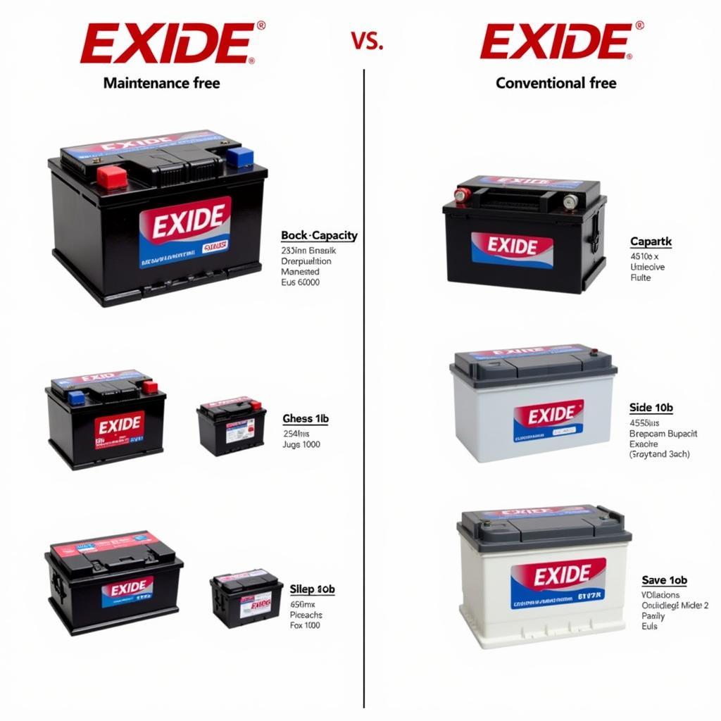 Exide Battery Types Available in Pakistan