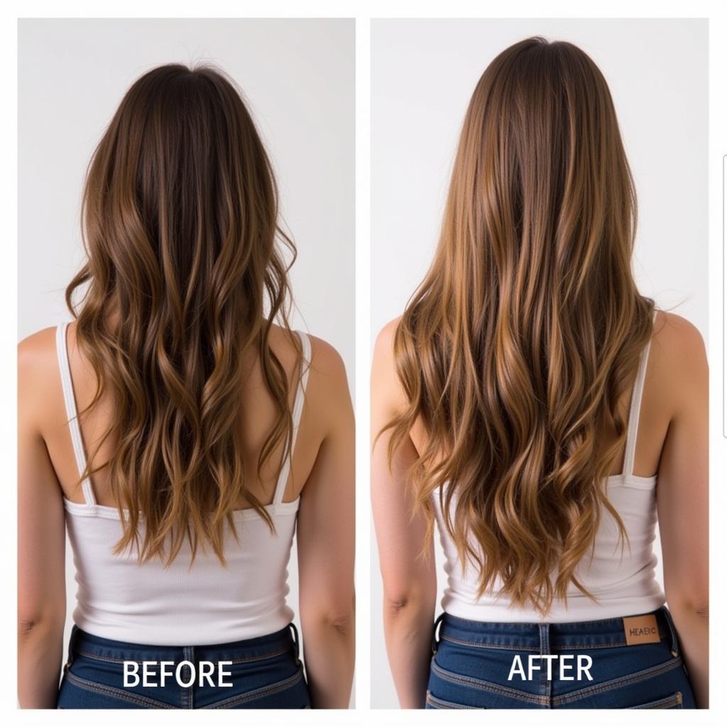 Extenso Hair Treatment Before and After Photos