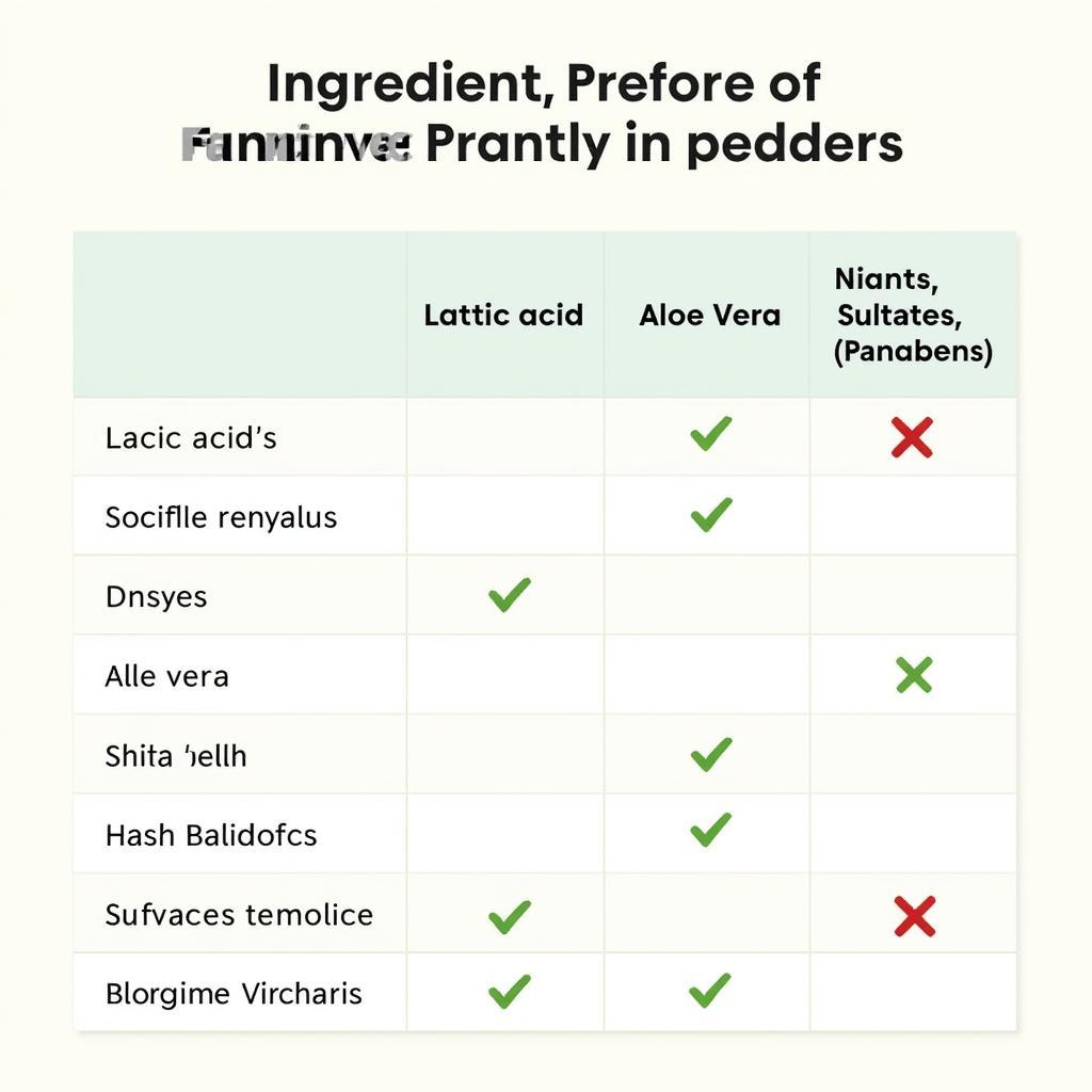 Comparing Ingredients in Feminine Washes