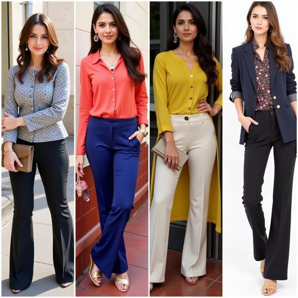 Elegant Flared Pants for Formal Occasions in Pakistan